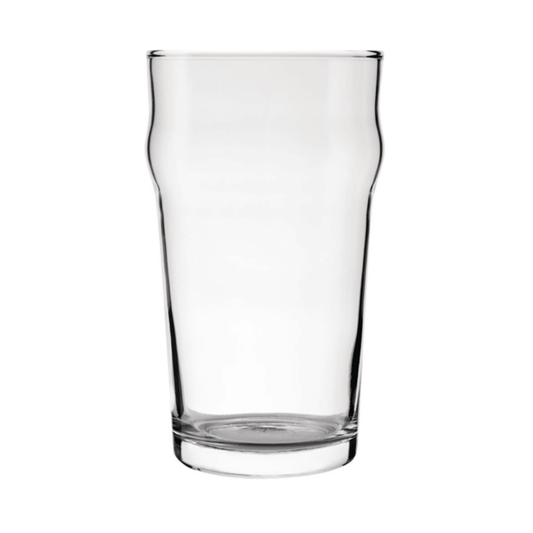 clear glass pint glass