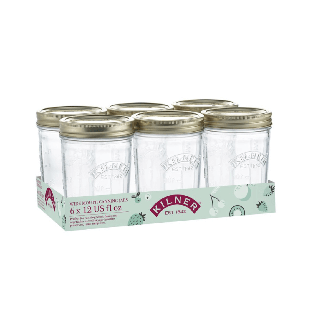 two piece screw lid glass jam and preserving jars