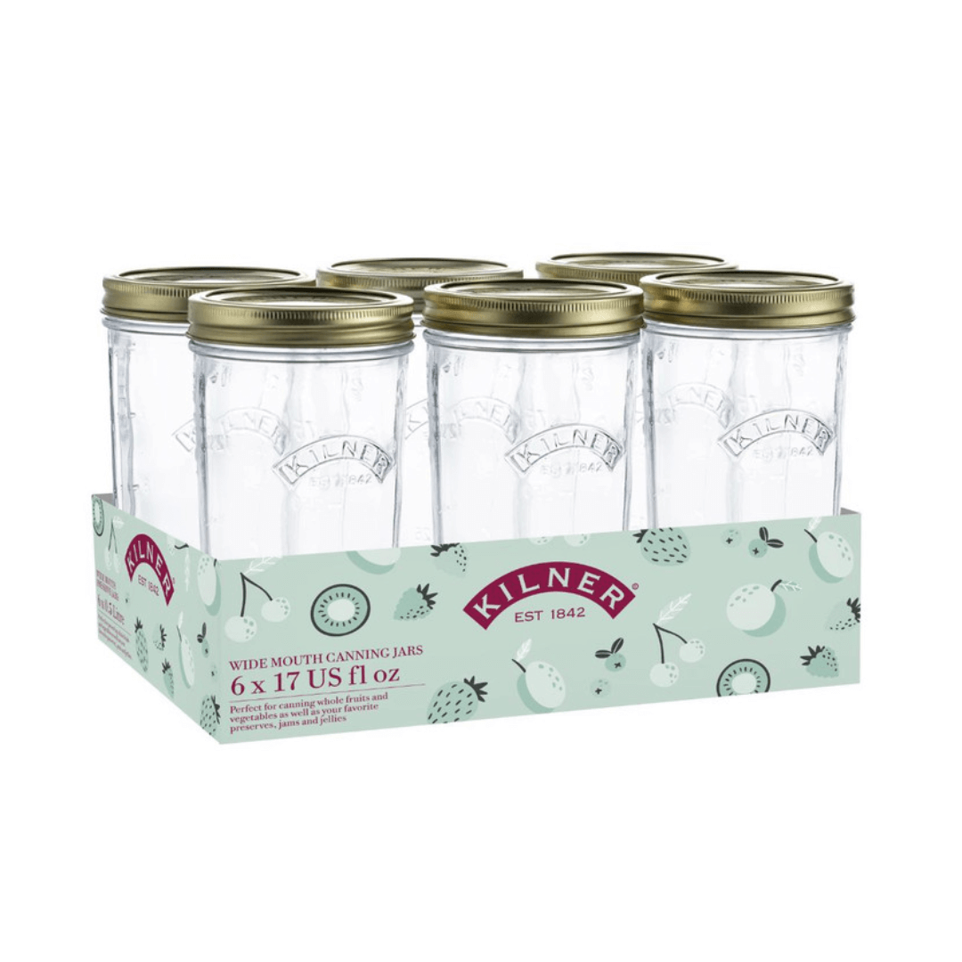 two piece screw lid glass jam and preserving jars