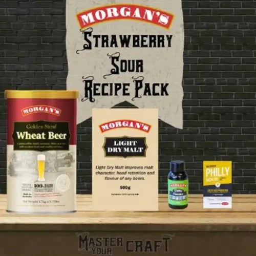 Morgans strawberry sour recipe pack for home brewing