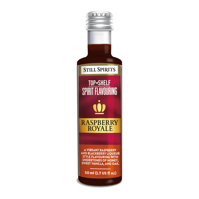 bottle of black raspberry royale essence for making alcohol at home