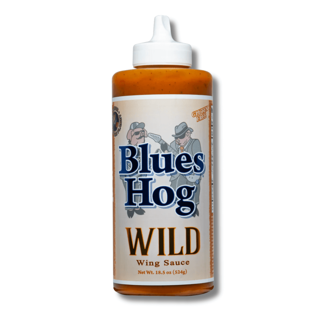 wild wing sauce in a squeeze bottle