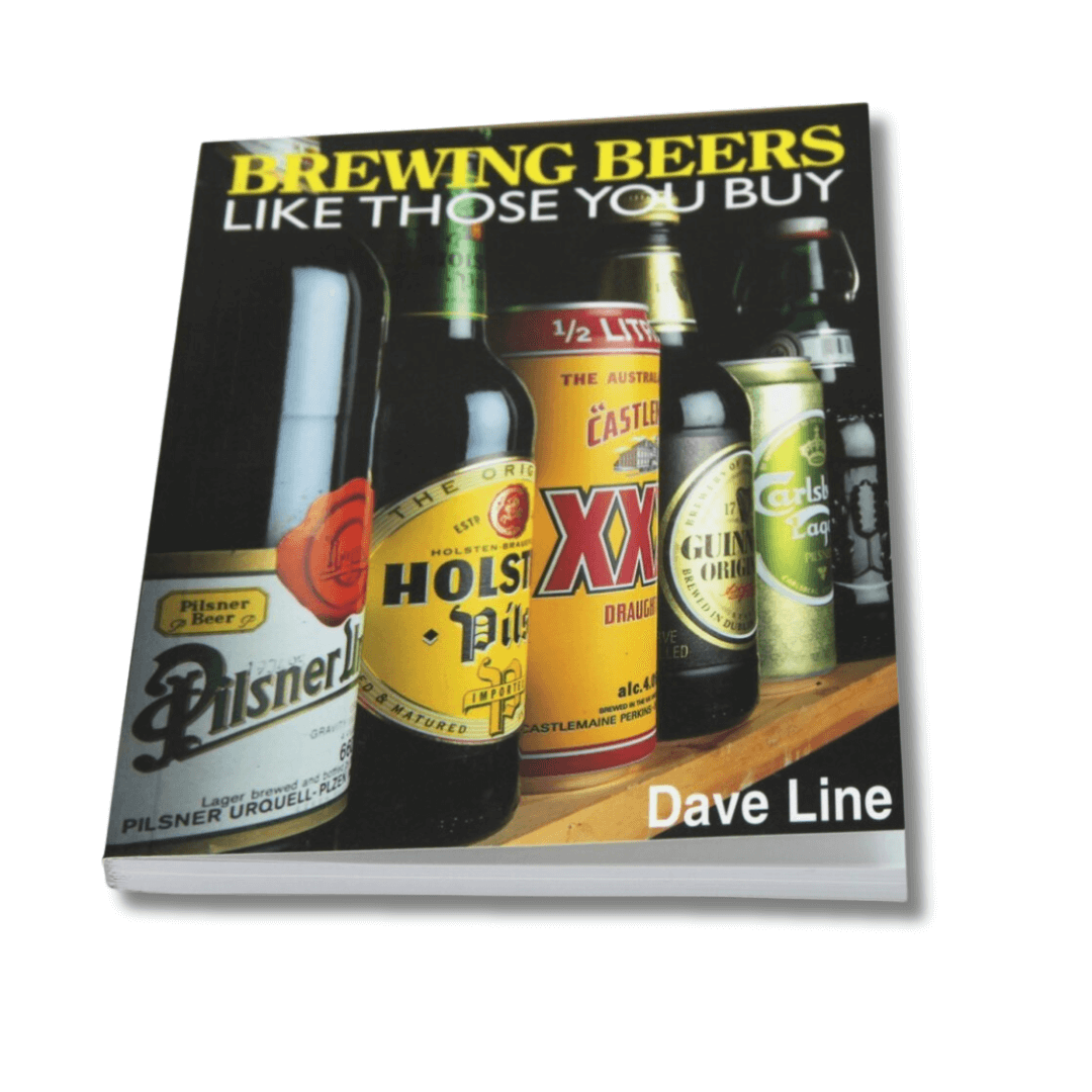 book about brewing beer with beer bottles on the cover