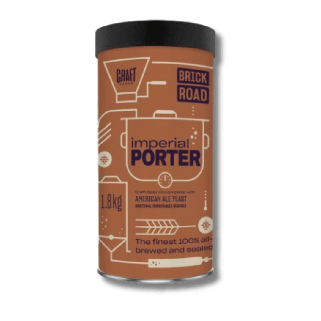 brown coloured tin of porter beer kit