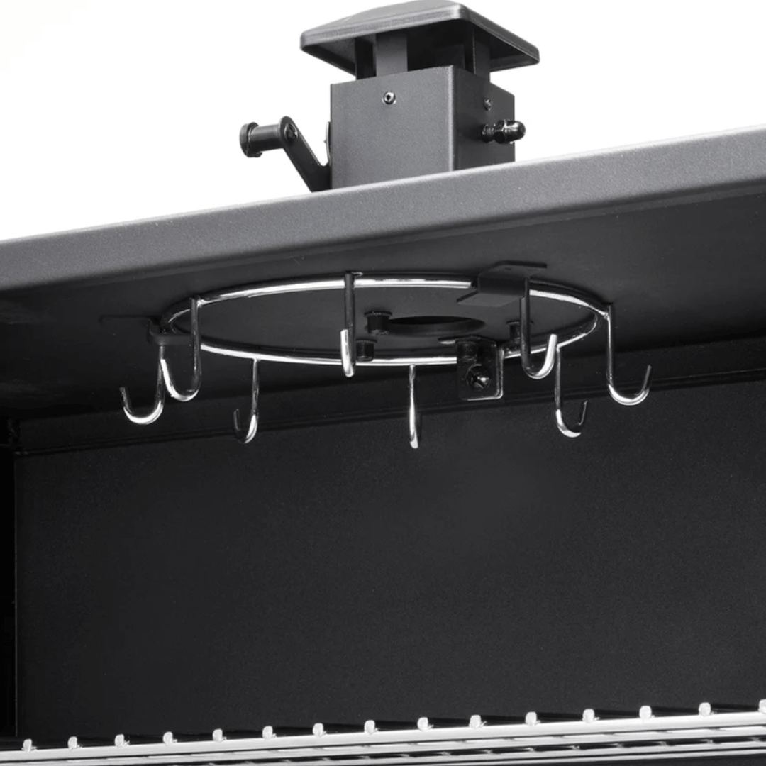 meat hanging hooks inside big boss smoker oven