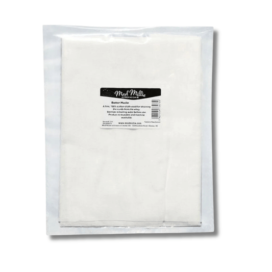 white cloth in a bag for making cheese 