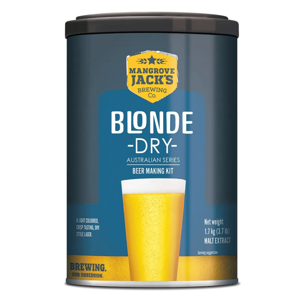 beer making ingredients for a dry blonde