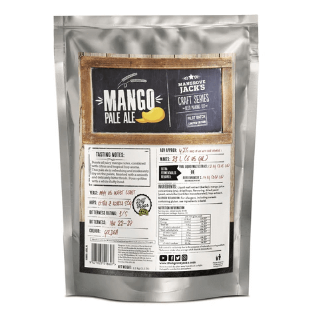 ingredients for homebrewing a pale ale