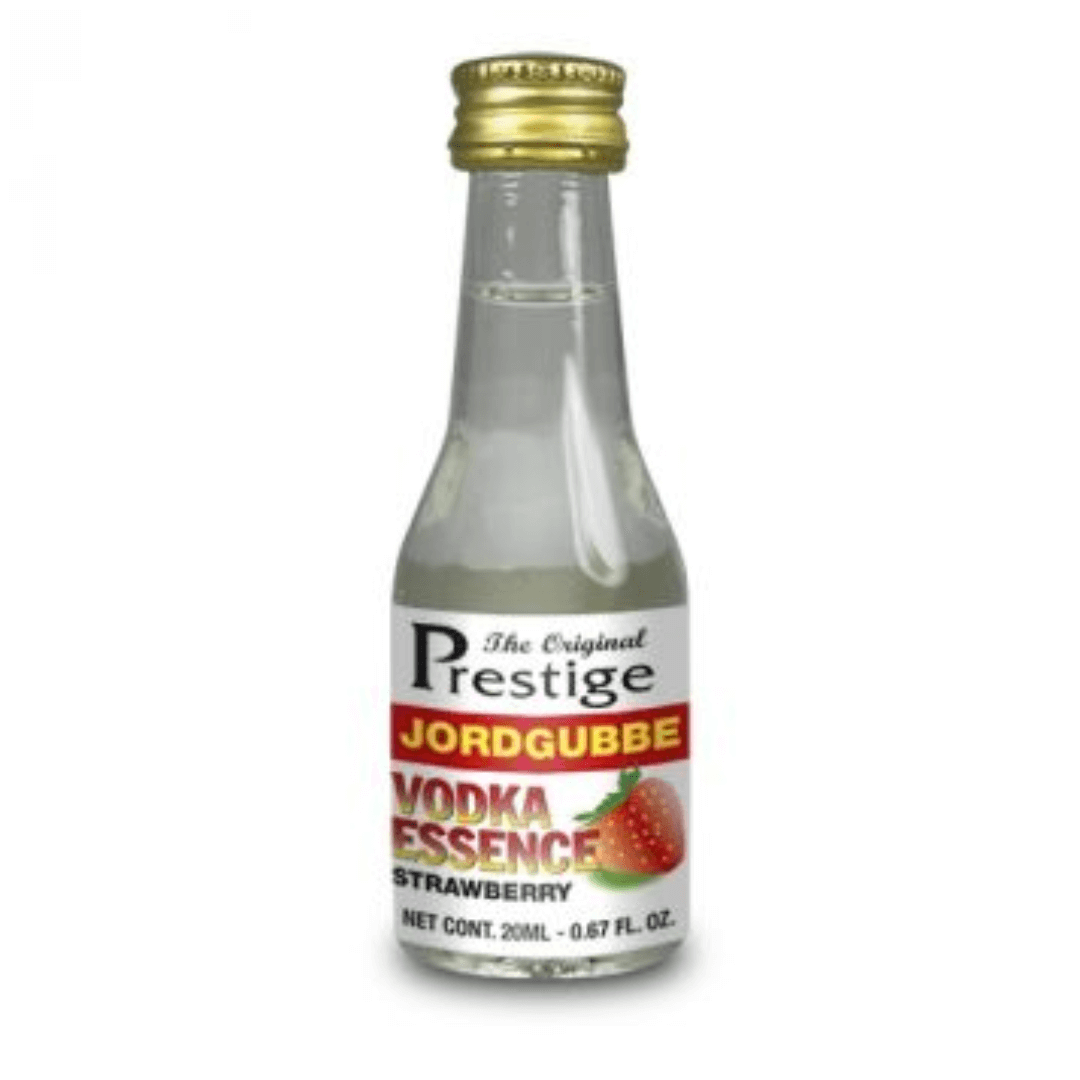 bottle of strawberry vodka spirit essence
