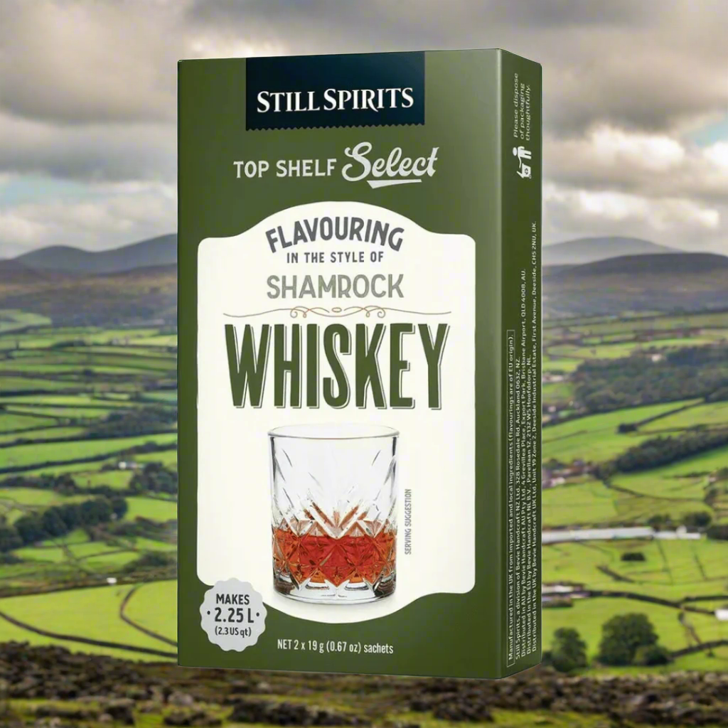 green box of irish whiskey spirit essence for distilling alcohol