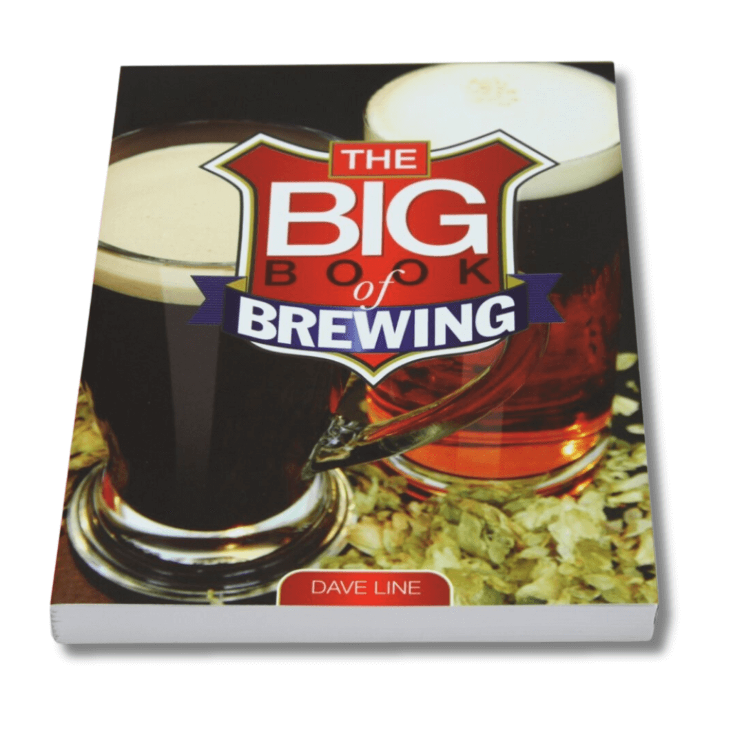 book about brewing beer from grain with hops and beers on the cover