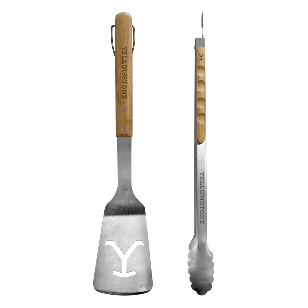 yellowstone branded baebecue tool set