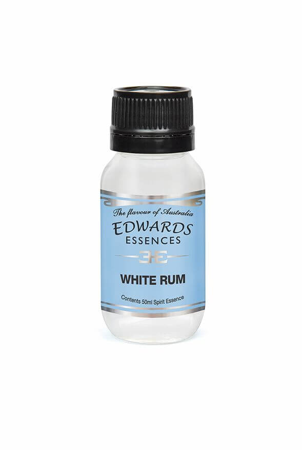 A bottle of Edwards brand white rum essence for mixing with spirit