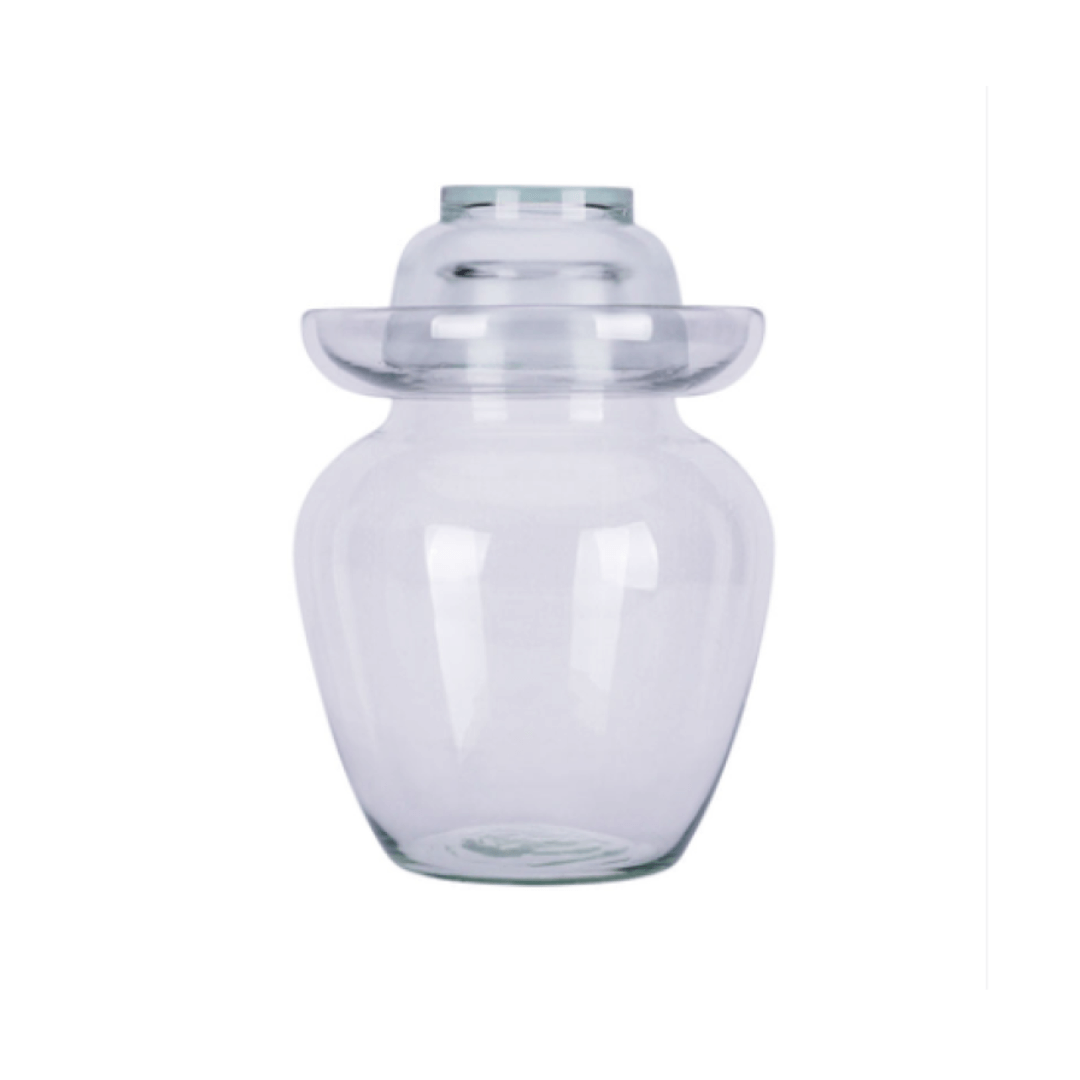 clear glass fermentation vessel for fermented food making