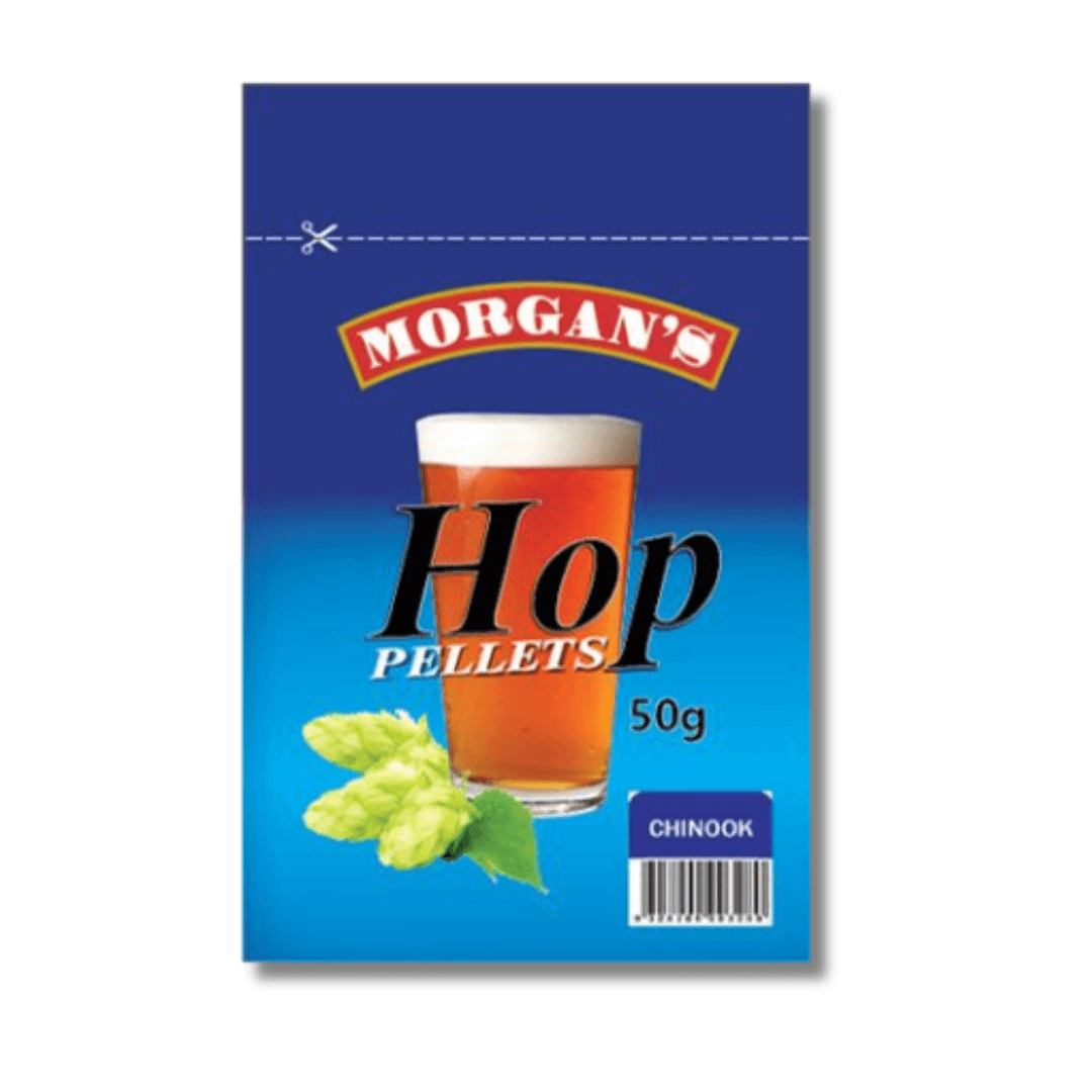 hop pellets for home brewing beer in blue packet