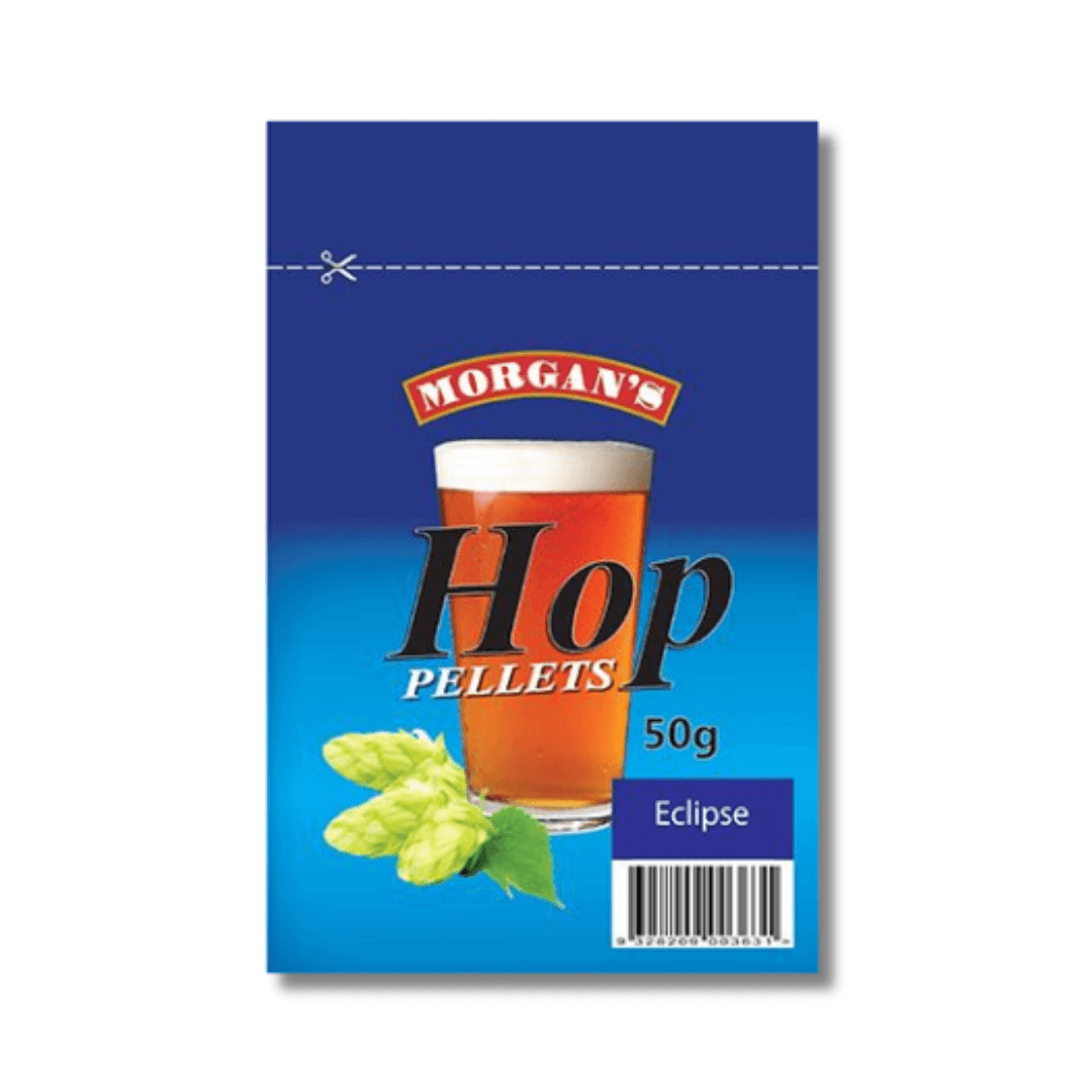 hop pellets for home brewing beer in blue packet
