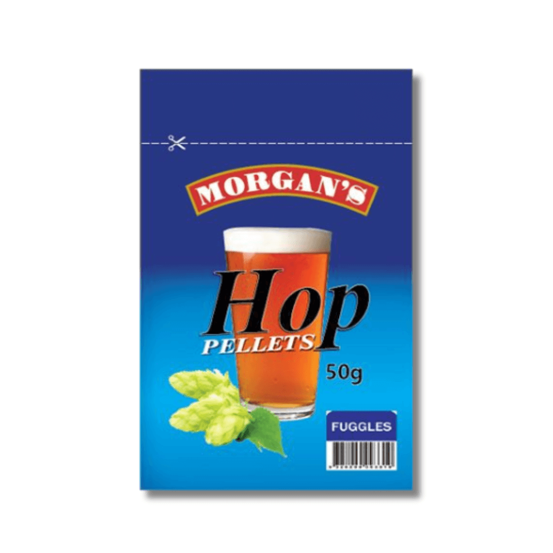 hop pellets for home brewing beer in blue packet