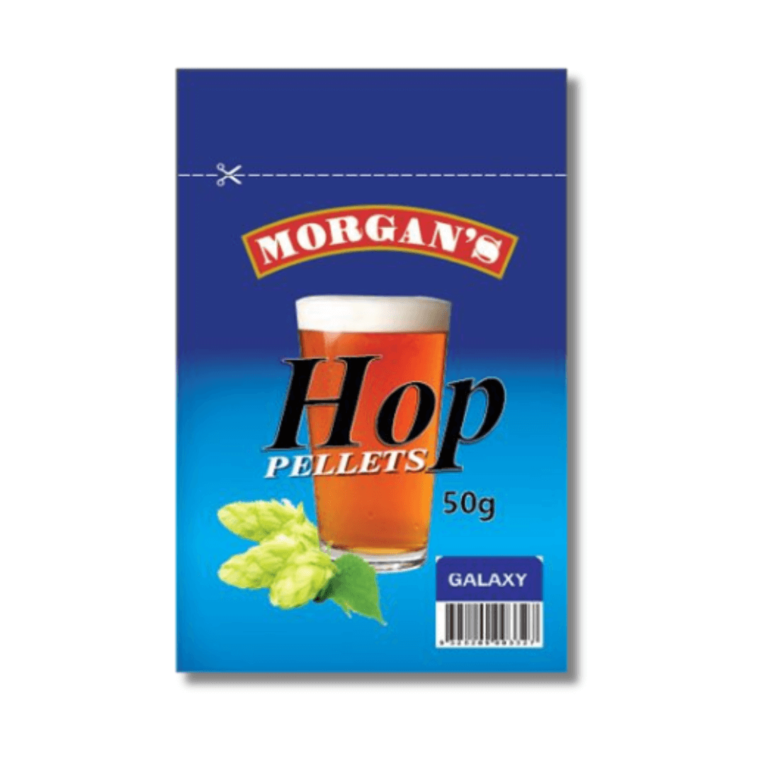 hop pellets for home brewing beer in blue packet