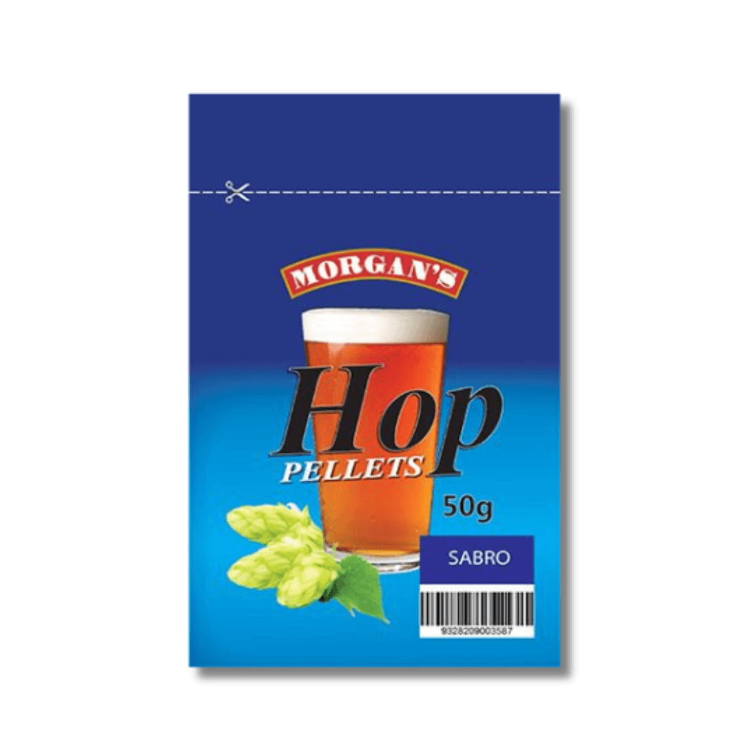 hop pellets for home brewing beer in blue packet