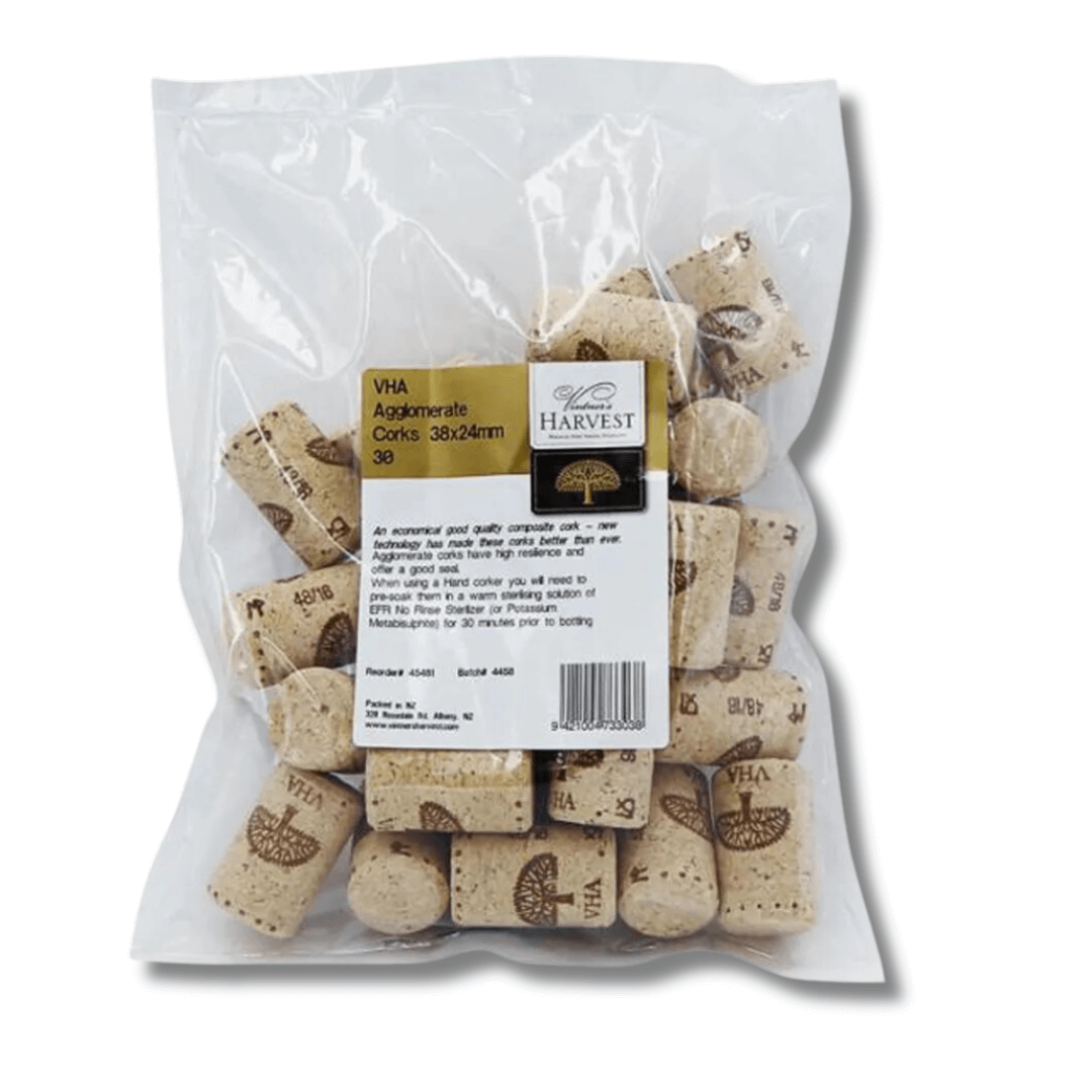 wine corks in a bag for home winemaking