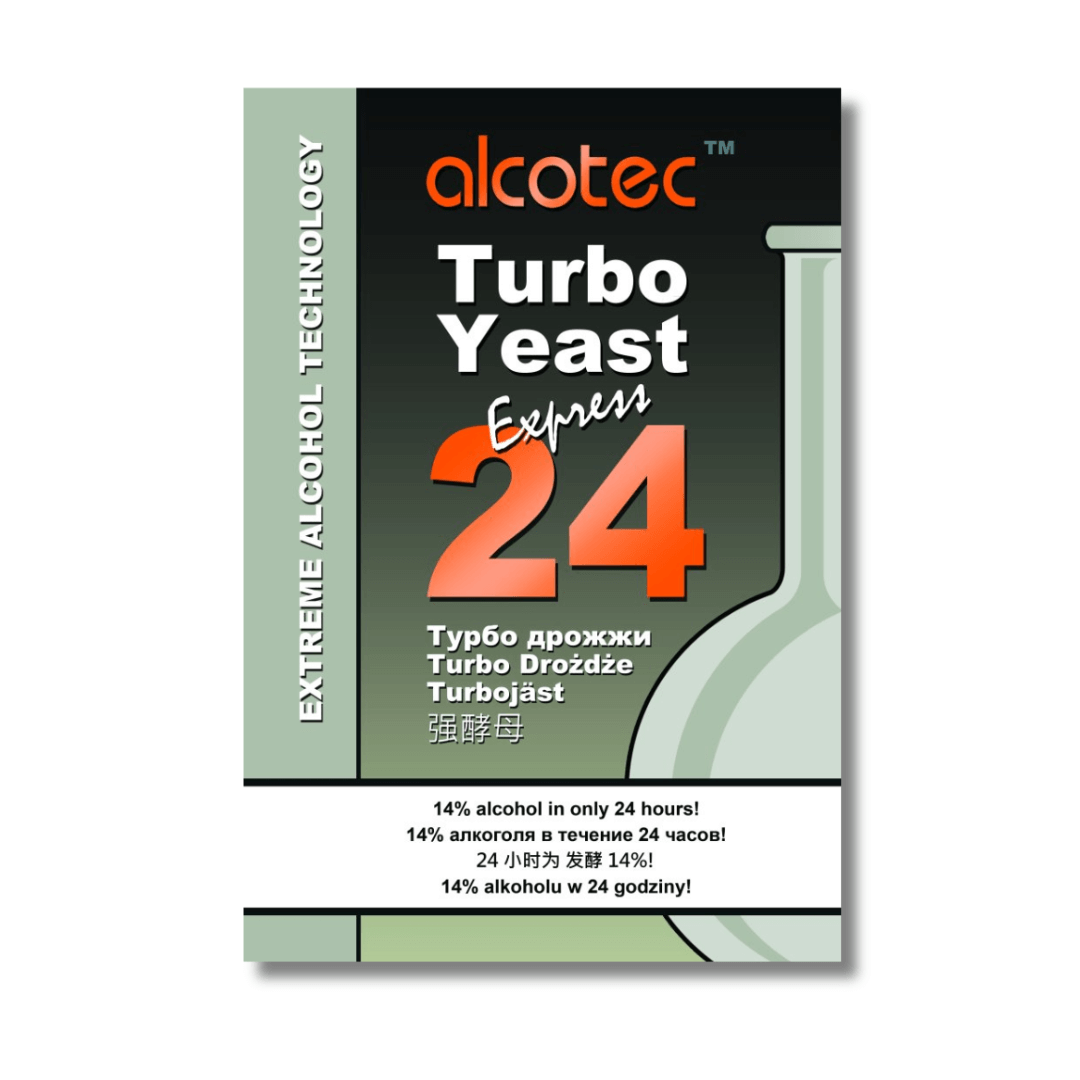 TWENTY FOUR HOUR TURBO YEAST for diy alcohol