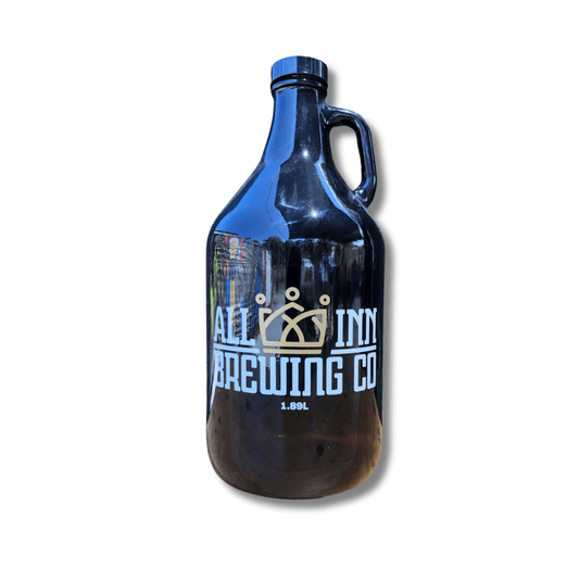 amber glass bottle for transporting home brewed beer