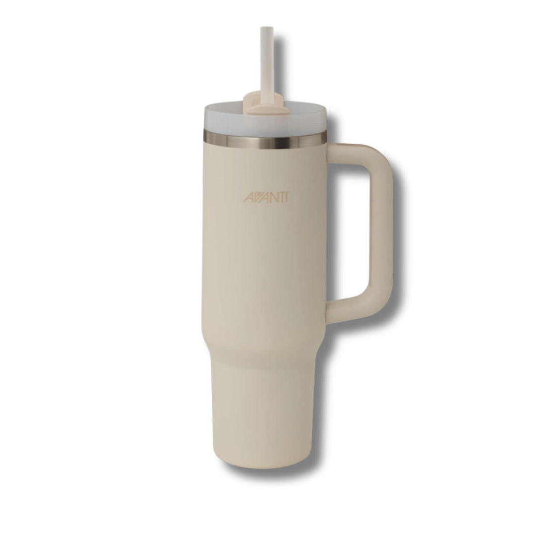 sand dune coloured stanley style travel mug