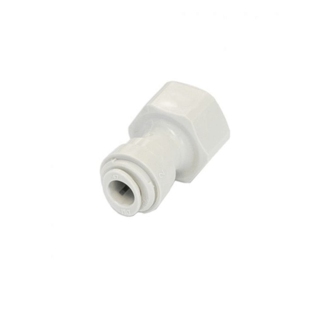 grey plastic female threaded push on keg fitting