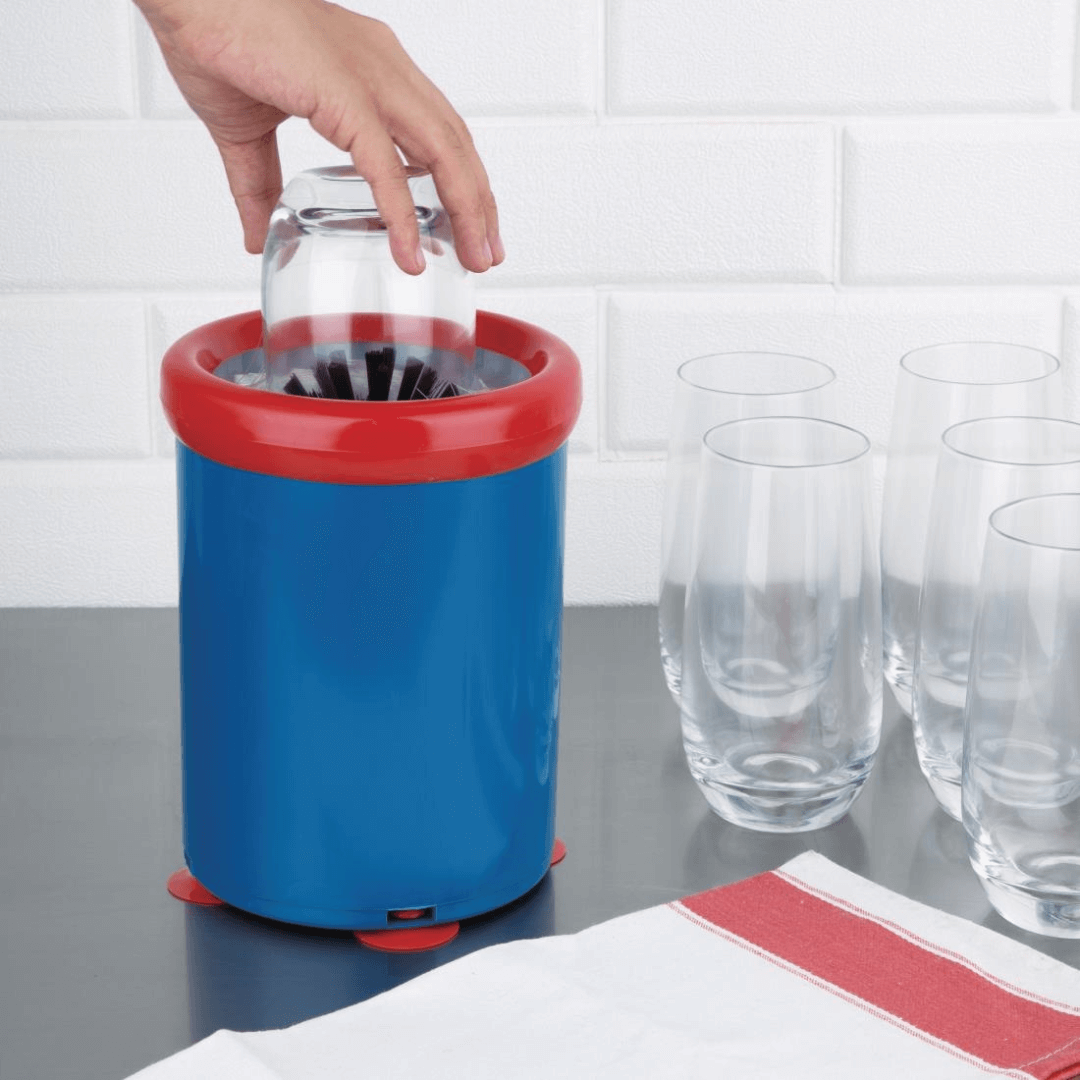 beer glass washer with brushes