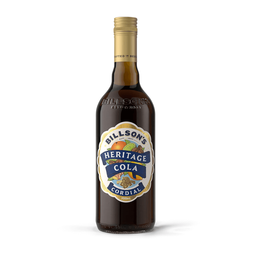 cola cordial in a glass bottle