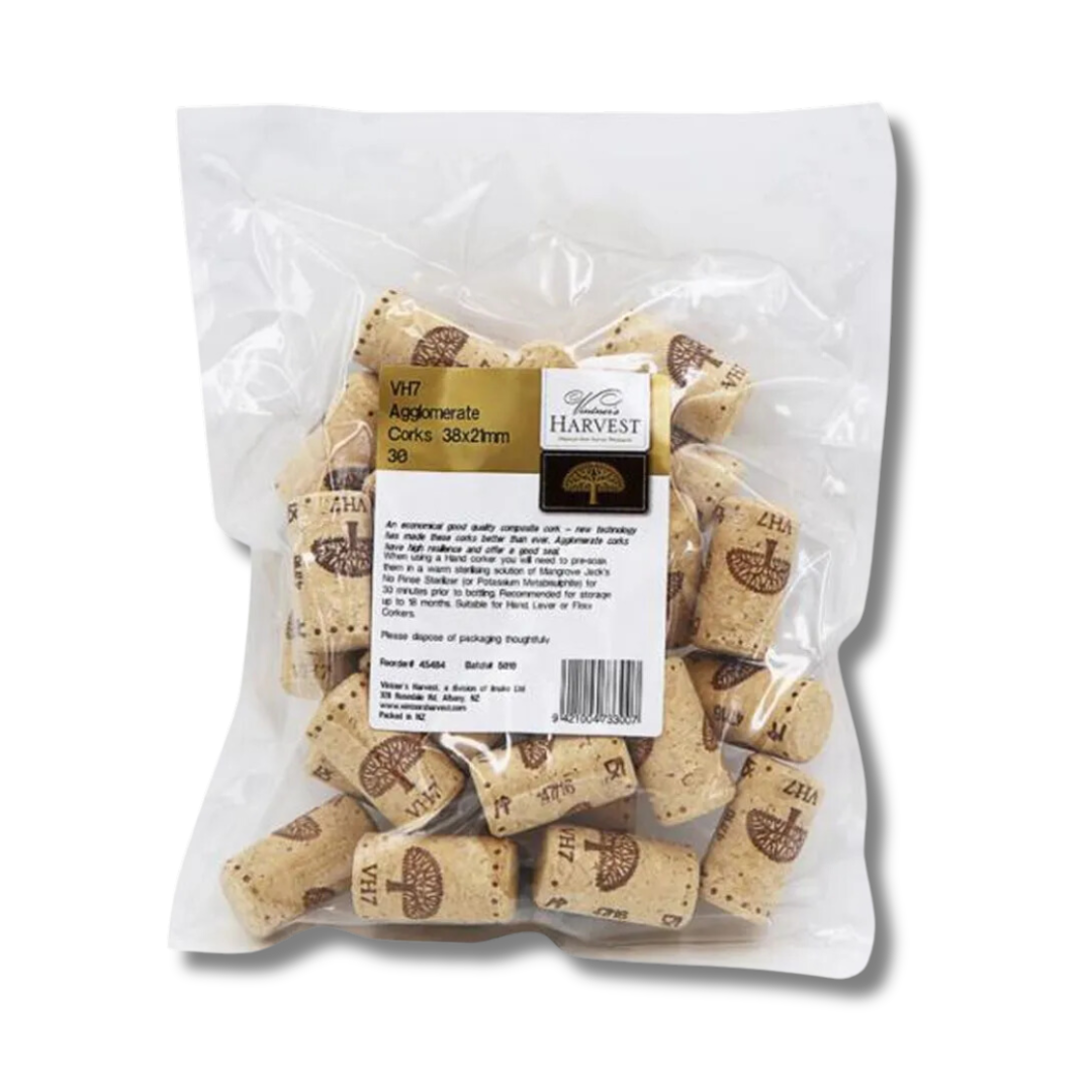 wine corks in a bag for home winemaking