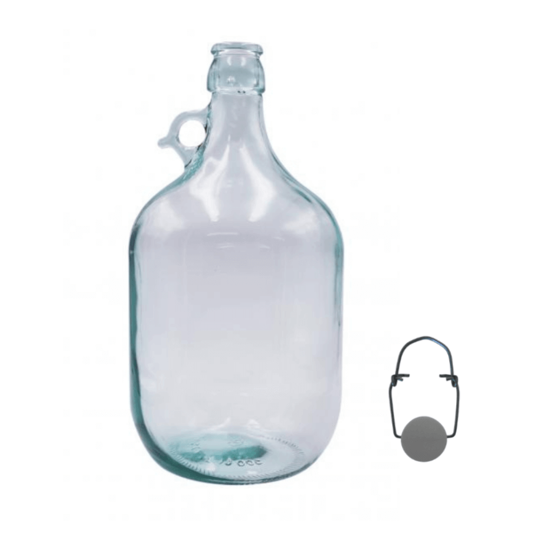 glass bottle for storing home made alcohol