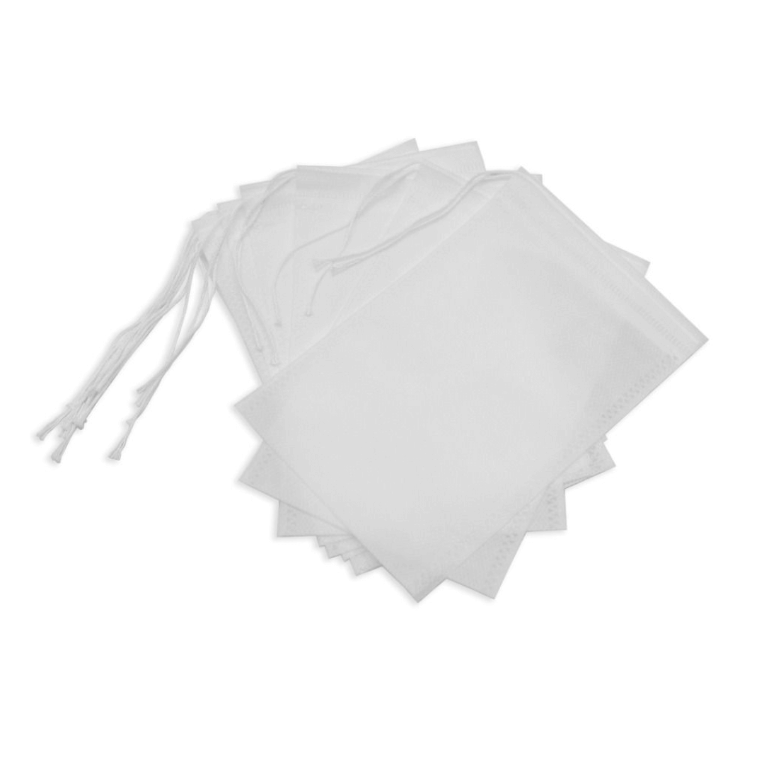 disposable white drawstring bag for dding hops to beer brewing