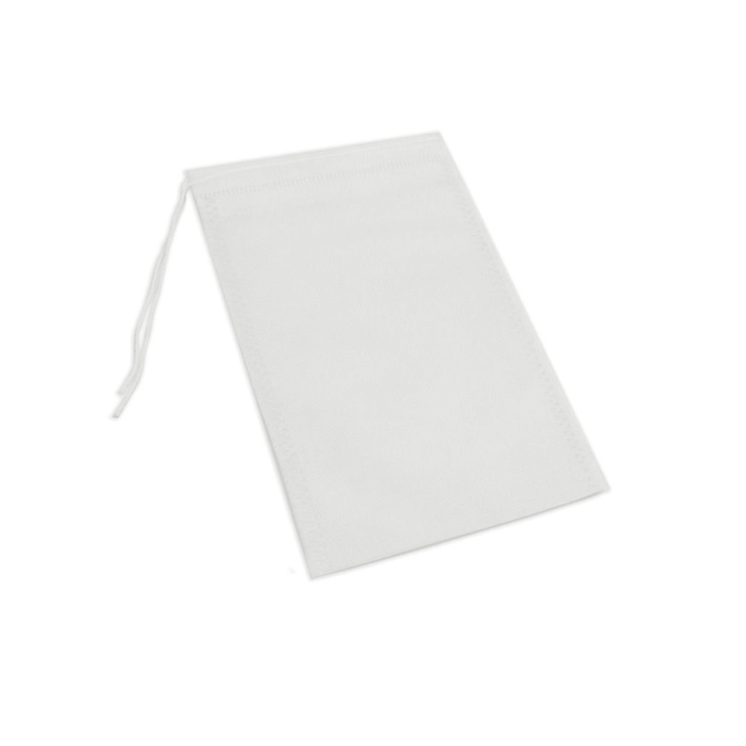 disposable white drawstring bag for dding hops to beer brewing