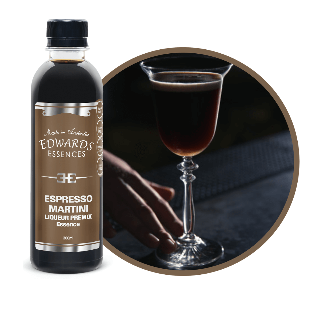 delicious coffe coloured liqueur premix essence for making espresso martini cocktail