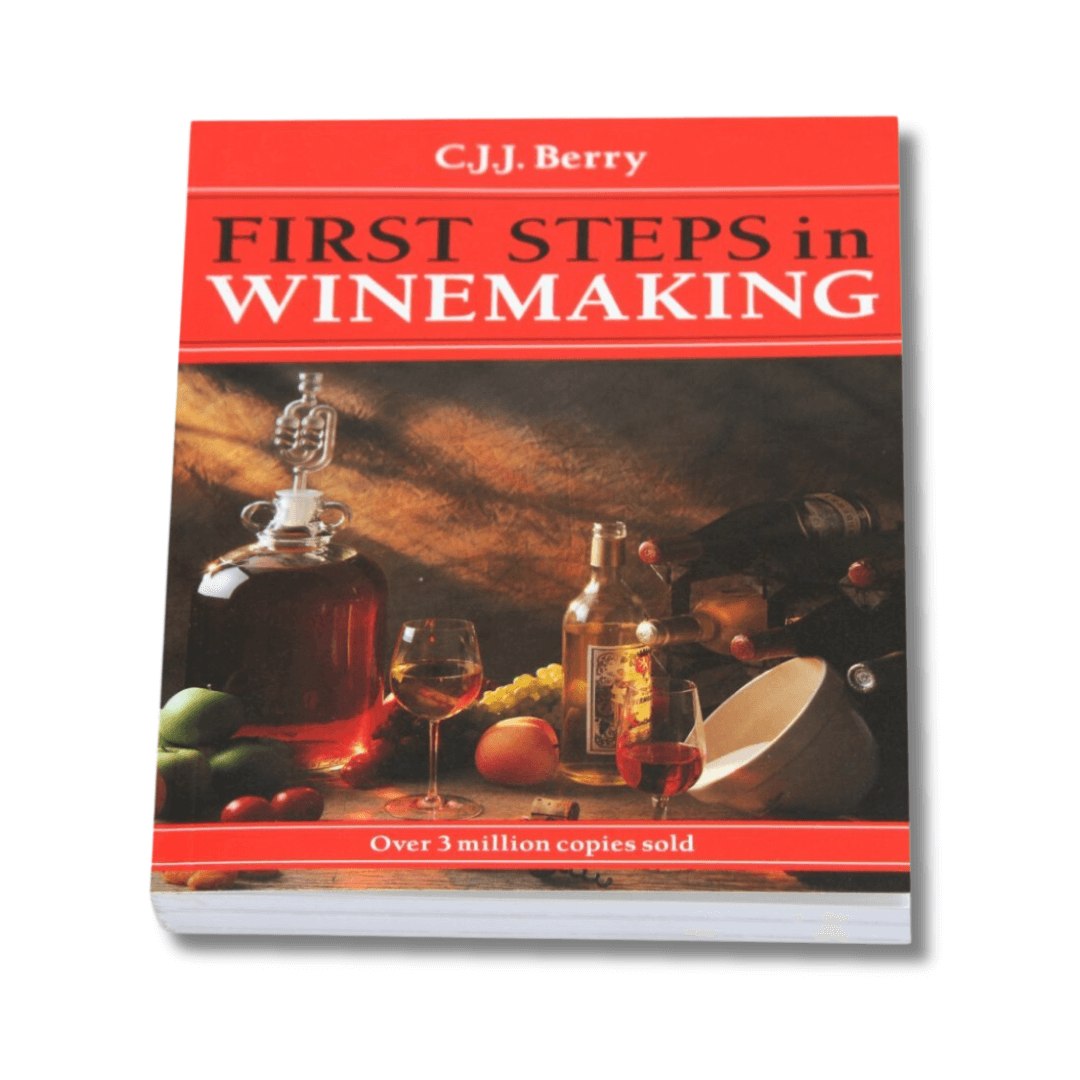 red book with wine making equipment on the cover