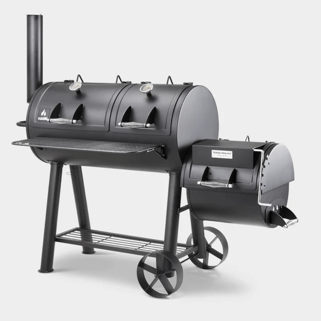 heavy duty steel offset meat smoker