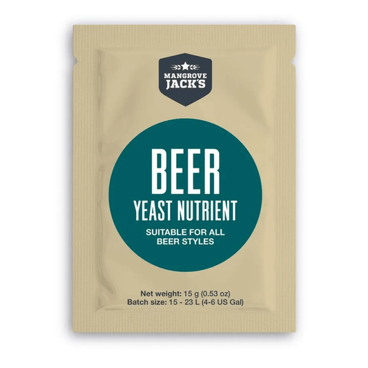 dark greeb labelled sachet for homebrewing beer