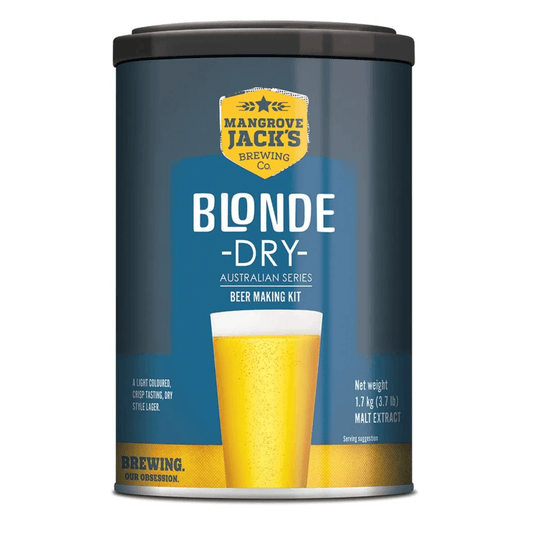 beer making ingredients for a dry blonde