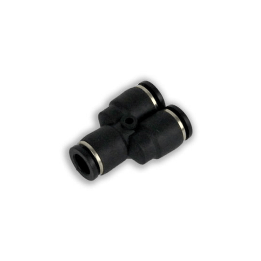 black plastic y shaped push on connector for home brew beer kegs