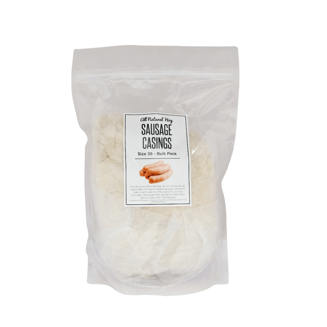 bulk pack of all natural pork sausage skins