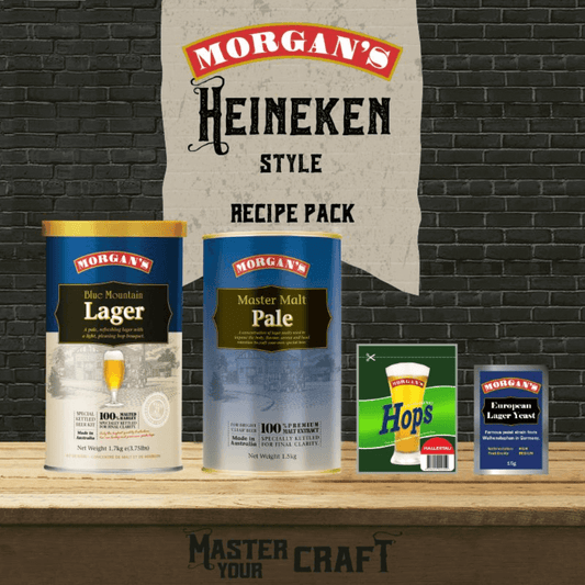 ingredients for making heineken beer at home