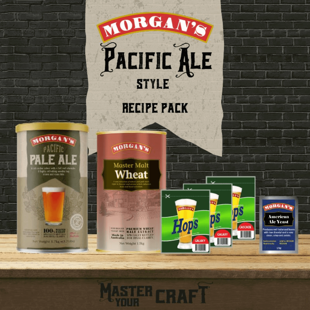 ingredients for making stone and wood pacific ale at home