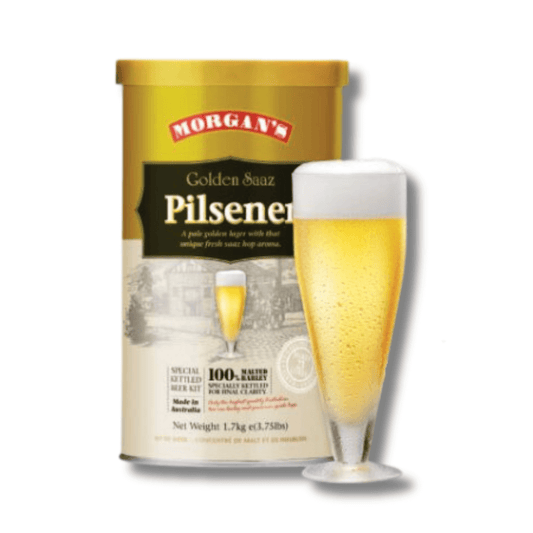 ingredients for making home brewed pilsener beer