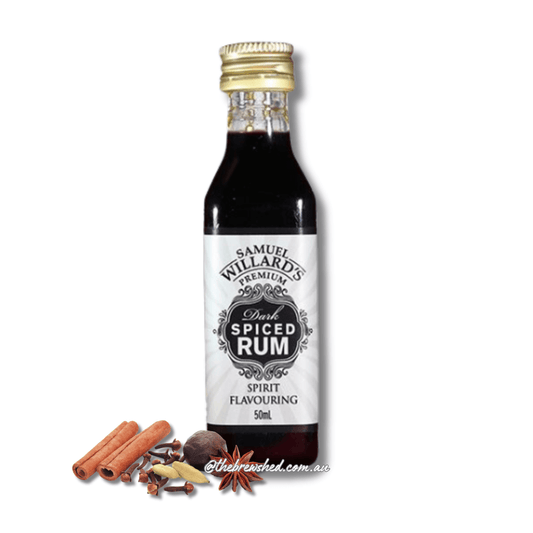 blacl and white labelled dark spiced rum spirit essence bottle