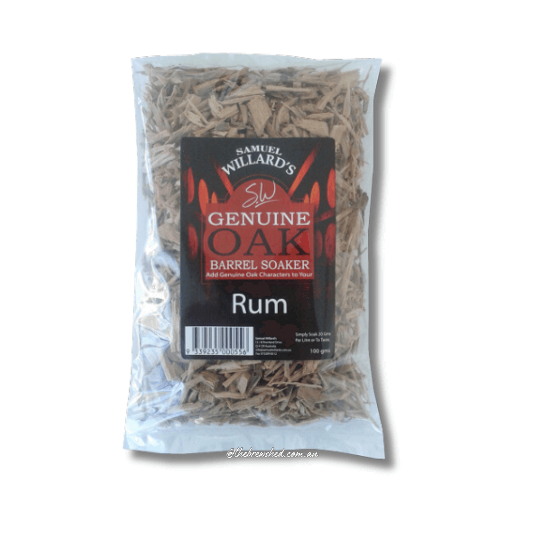 Willards Rum Barrel Oak Chips The Brew Shed DIY Distilling Australia