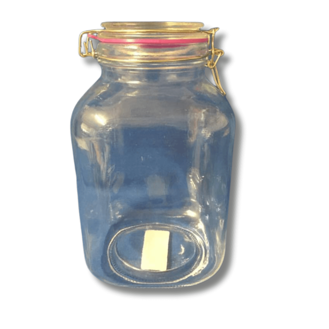 glass jar for soaking alcohol on oak
