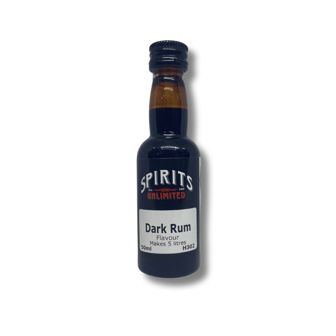 dark coloure bottle of home brew rum essence
