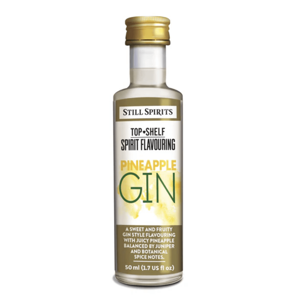 pineapple gin spirit essence bottle
