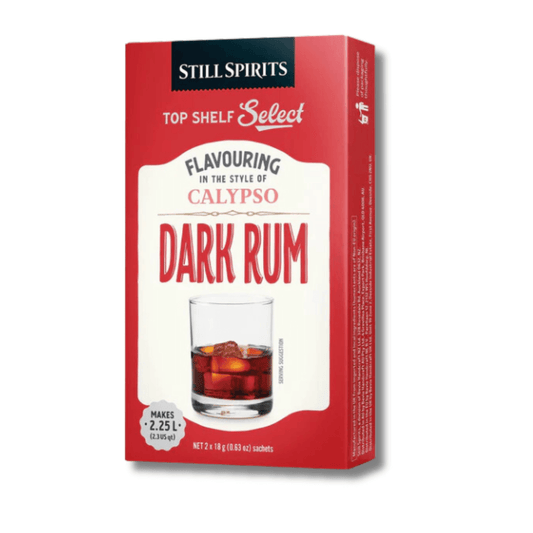 jamaican dark calypso rum spirit essence in a red box